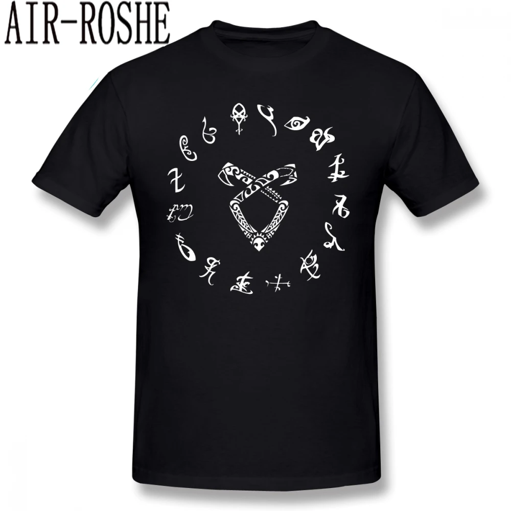 

Shadowhunters T Shirt Shadowhunters T-Shirt Cute Man Tee Shirt 100 Percent Cotton Printed Oversize Basic Short-Sleeve Tshirt