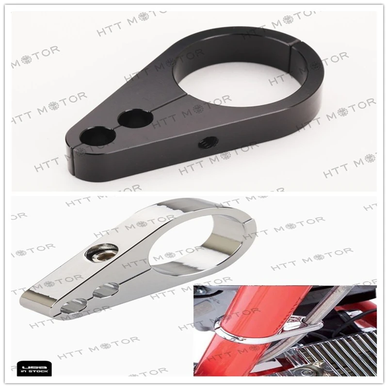 

Aftermarket free shipping motorcycle parts 1 1/4" 32mm Moto Frame Handlebar Cable Clamp Clutch Brake For Harley Davidson black
