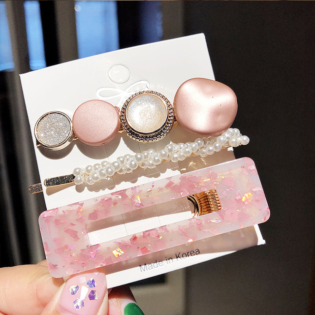 Pearl Hair Clips Pins Hairgrip For Women Girls Acrylic Hair Barrettes Party Fashion Jewelry Hair Accessories Headwear