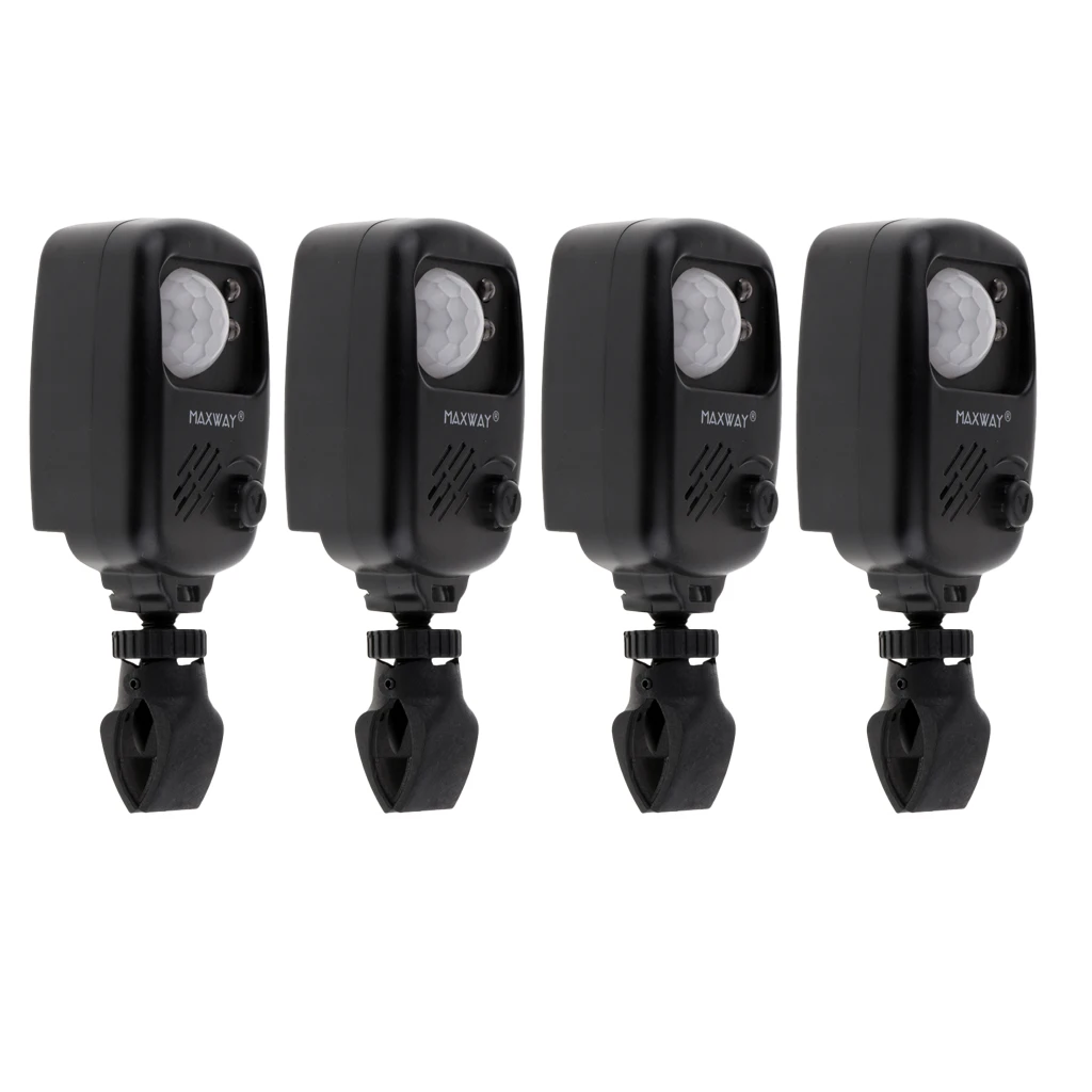 MagiDeal 4pcs Security Infrared Motion Sensor PIR Alarm for Fishing Camping