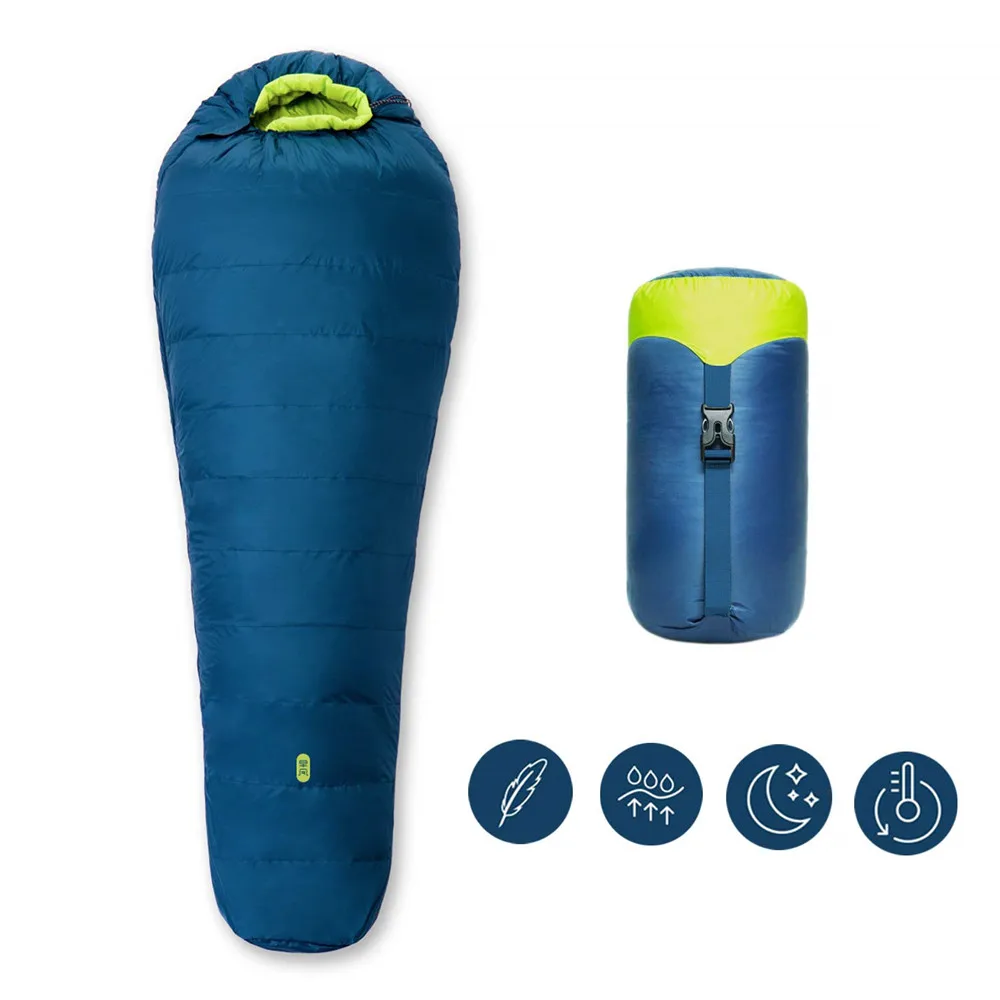 

Zenph Sleeping Bag Adult Outdoor Camping 300G Goose Down Sleeping Bag Mummy Three Season Ultra-light Waterproof Sleeping Bag