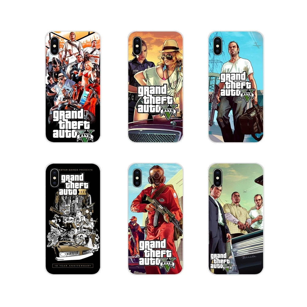 Для Apple iPhone X XR XS 11 12Pro MAX 4S 5S 5C SE 2020 6S 7 8 Plus ipod 5 6 аксессуары Сумка Чехол Rockstar GTA Grand Theft