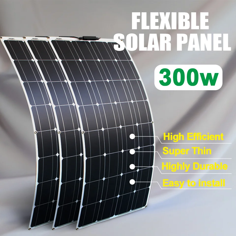 Модуль солнечной панели RV система для автомобиля морского дома 12 В/24 В комплект