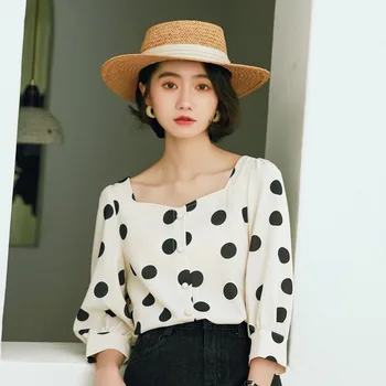 

Womens Tops and Blouses Collar Regular Chiffon Shirts Women 2020 Korean Fashion Clothing Summer Women's Blouse Office Lady