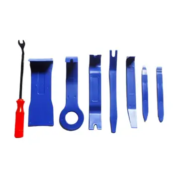 

Car Audio Disassembly Tool Interior Buckle Door Panel Removal Modification Tool Blue Horn Screwdriver Rocker 8 Piece Set