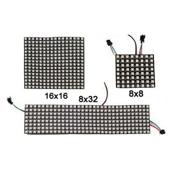 

Matrix 8*8 16*16 8*32 Pixel 256 Pixels Panel Screen WS2812B WS2812 Digital Flexible Individually Addressable 5050 RGB Full Color