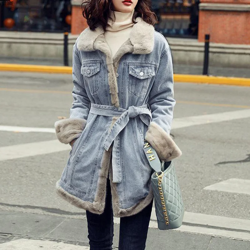 Winter Fashion Thickened Velvet Denim 