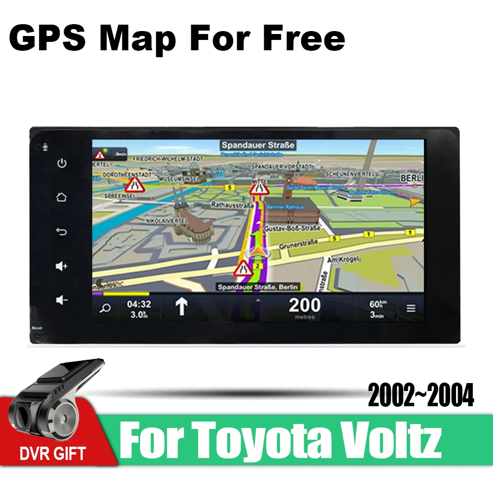Автомобильная Мультимедийная система с GPS навигацией Android 2 din для Toyota Voltz 2002 2003 2004