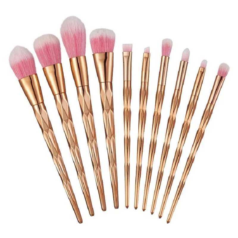 

Makeup Brushes 10 Pieces Premium Synthetic Foundation Brush Powder Blending Blush Concealer Eye Face Liquid Powder brushes