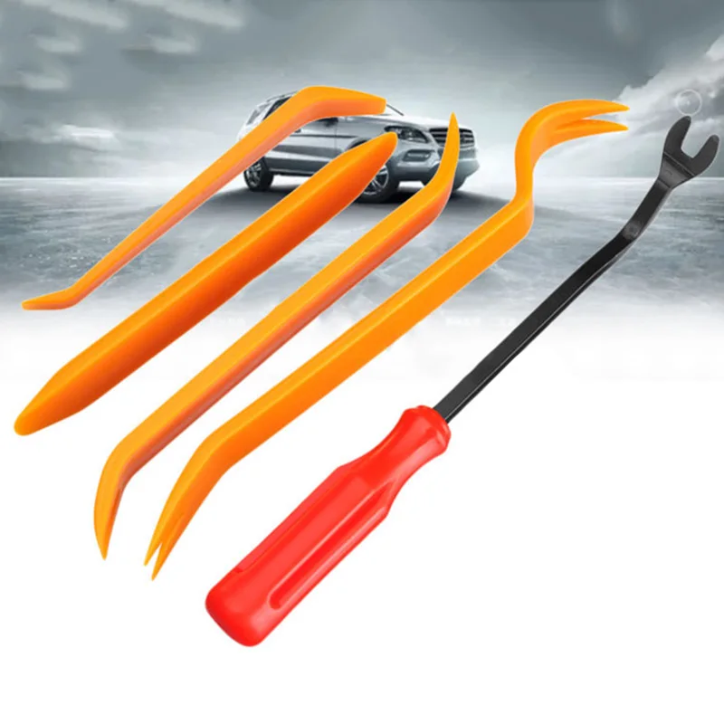 

Portable Removal Set Tool Yellow 6" Steel Screwdriver Car Trim Interior Clip Body DVD Refit
