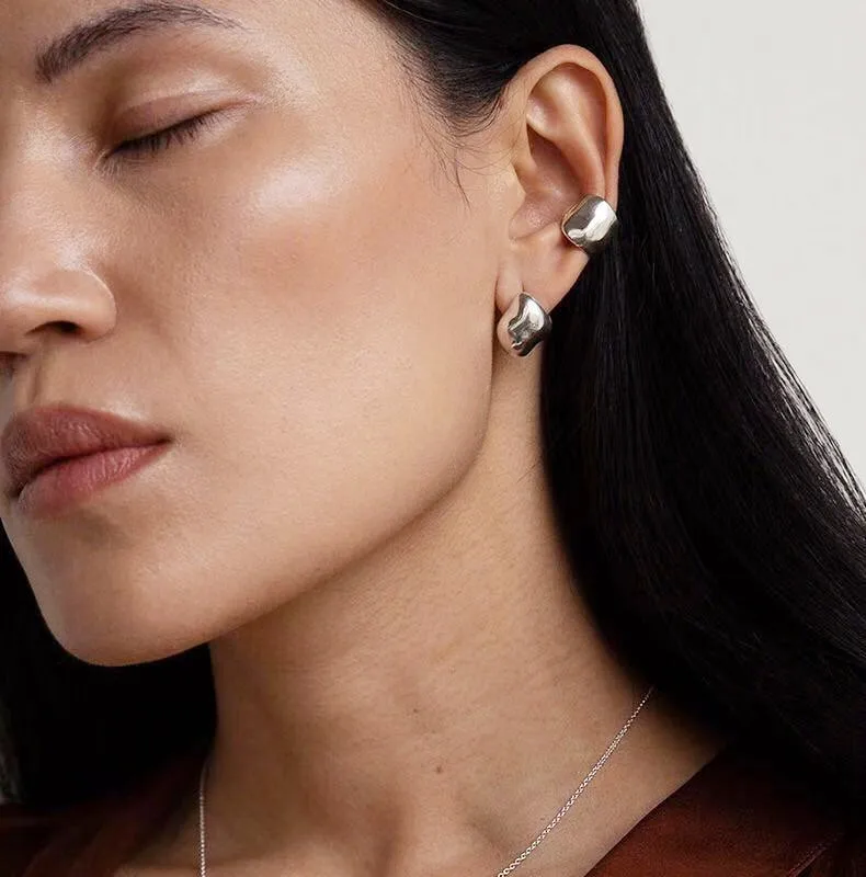 Timeless Wonder trendy Geo u-образная клипса серьги для ушей Женская бижутерия в стиле панк-рок клипсы не пирсинг готические серьги в стиле бохо 2127