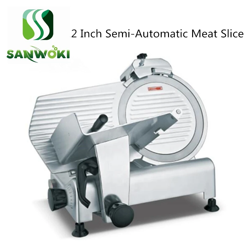12 Inch Semiautomatic Mutton Roll Cutting Machine Meat Slicing Machine