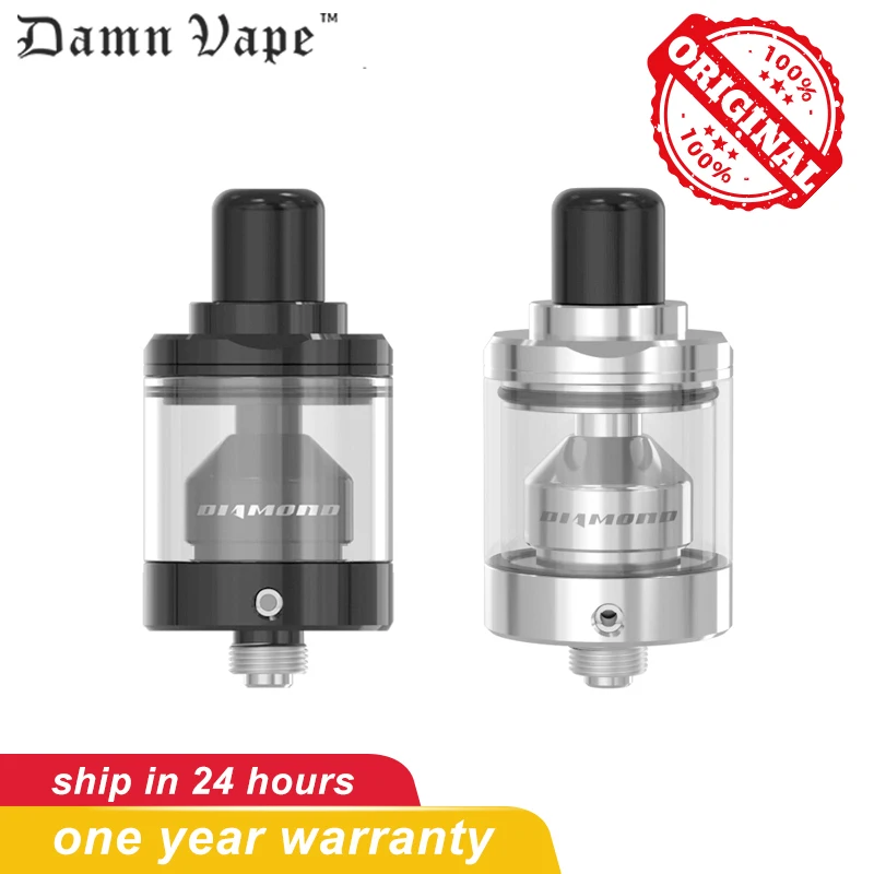 

Original Damn Vape Diamond MTL RTA vape tank 2/3.5ml 510 Drip Tip electronic cigarettes Atomizer