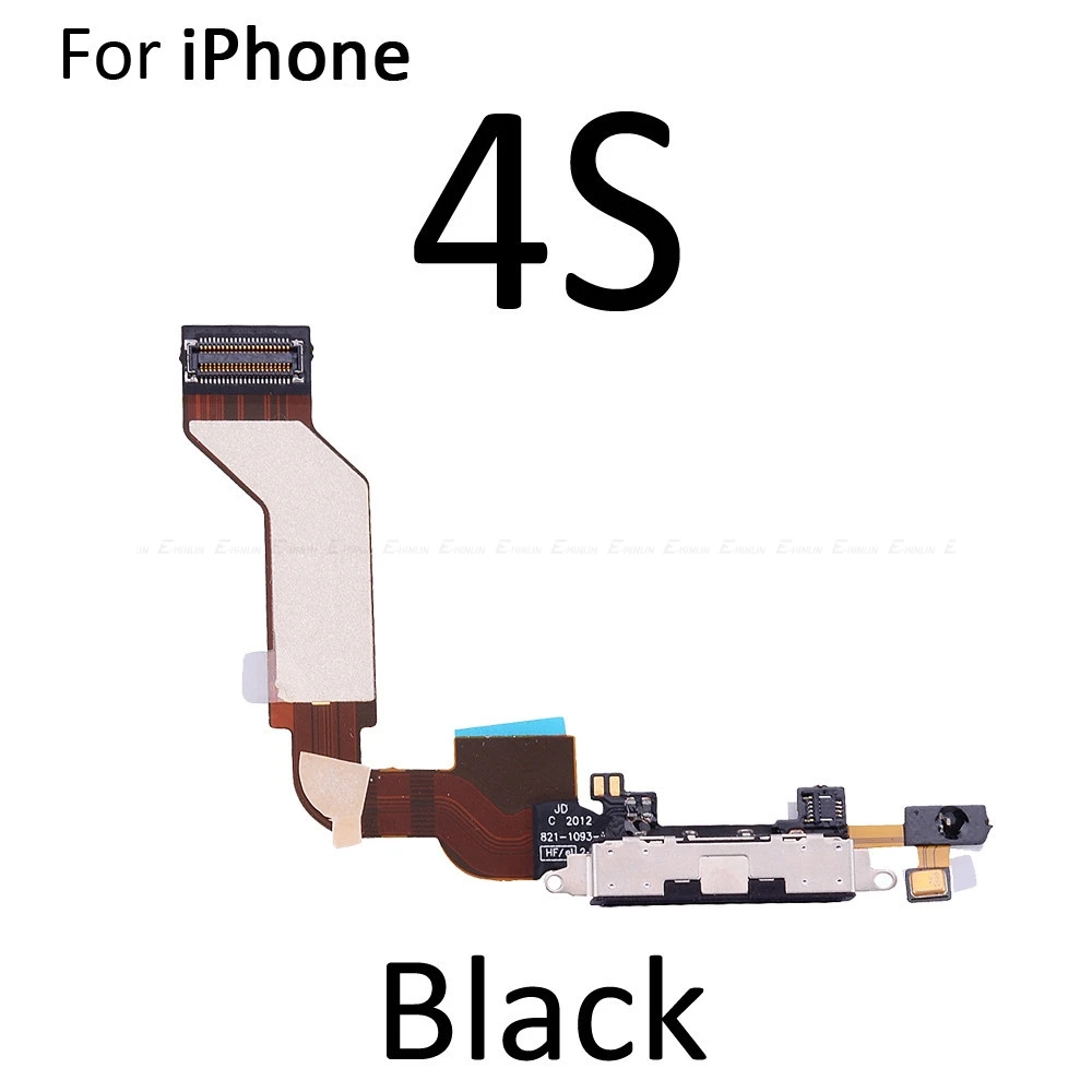 10pcs lot USB Charger Plug Dock Charging Connector Port Flex Cable For iPhone 5S 5C 5 4S 4 HeadPhone Audio Jack Microphone Parts