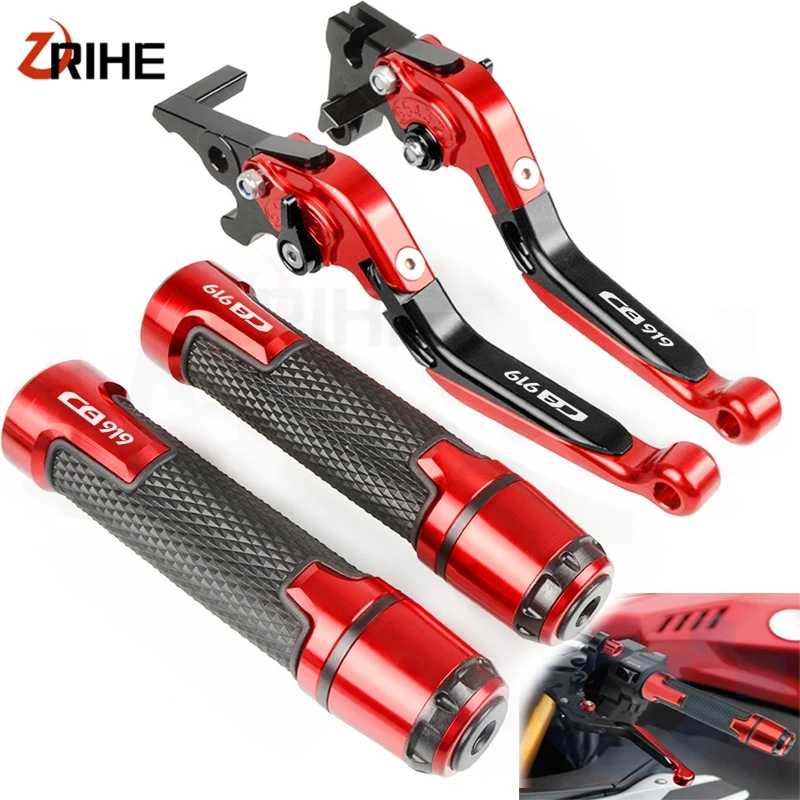 

For HONDA CB919 2001-2008 CNC Aluminum Motorcycle Accessories Adjustable Foldable Brake Clutch Levers and Handlebar Grips