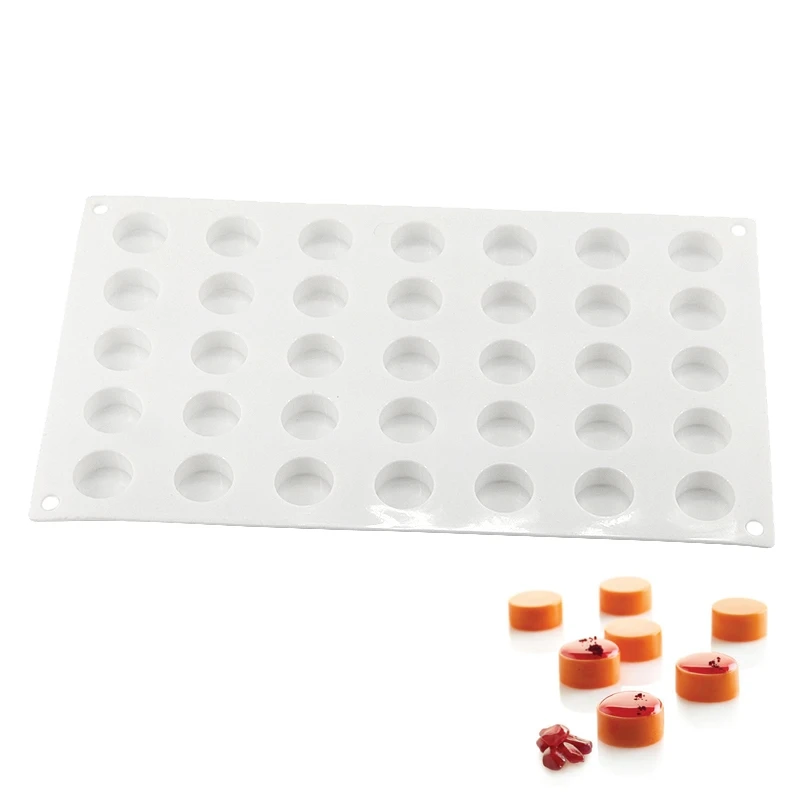 

3D Silicone MICRO ROUND 35 Cavity Cake Mold Dessert Mould Decorating BakingTools For Chocolate Jelly