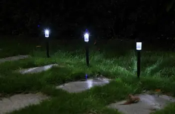 

HiMISS Urparcel 1Pcs Outdoor Solar Power Rechargeable LED Path Way Wall Landscape Mount Garden Fence Lamp Light
