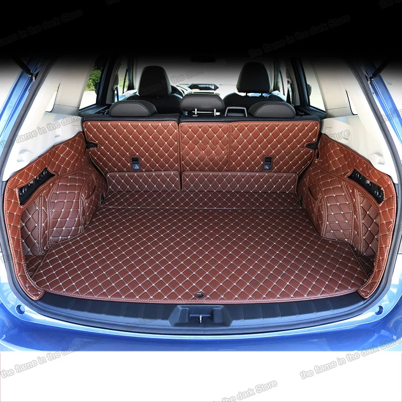 Кожаный коврик для багажника автомобиля Lsrtw2017 подкладка груза Subaru Forester 2013 2014 2015