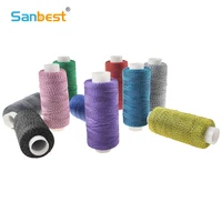 Sanbest Polyester Reflective Embroidery Thread 250M 75D/2 – Multicolor Night Safety Thread for Machine & Handmade Sewing