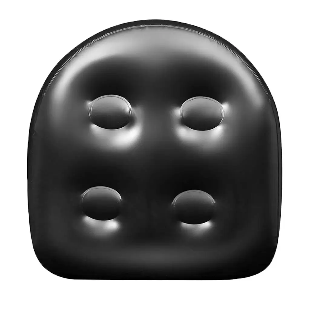 Spa Booster Seat Pad Inflatable Hot Tub Pillow  Black Bath Pillow Waterproof  PVC