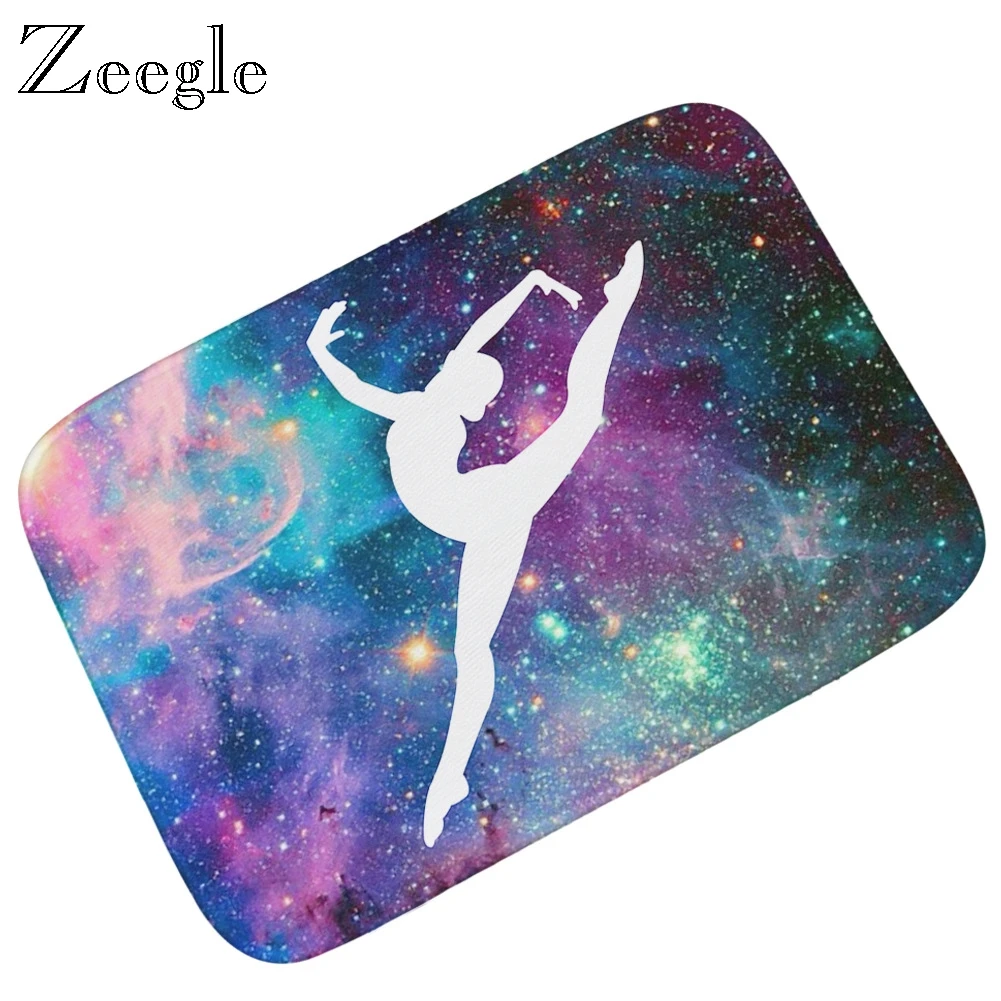 Zeegle Flannel Door Mat Soft Foot Mat Hallway Decoration Mat Shower Rug Outdoor Doormat Absorbent Living Room Carpet