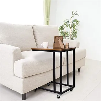 

Storage Holders Multipurpose Table Side Tables Sofa Side End Tables for Coffee Laptop Living Room Couch Table Slide with Wheels