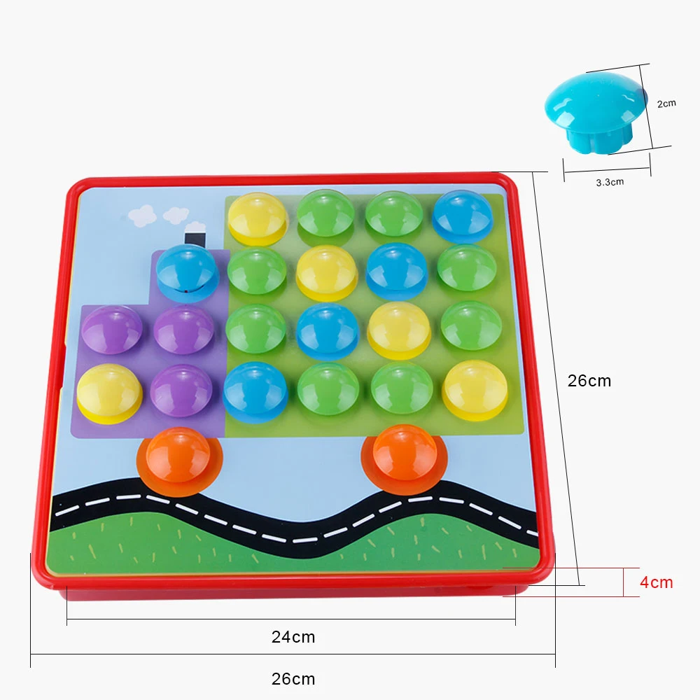 3D головоломка мозаика Пазлы для детей гриб Гвоздь Набор кнопка искусство креативная композитная игрушка-картина обучающая Сборка игрушки подарки
