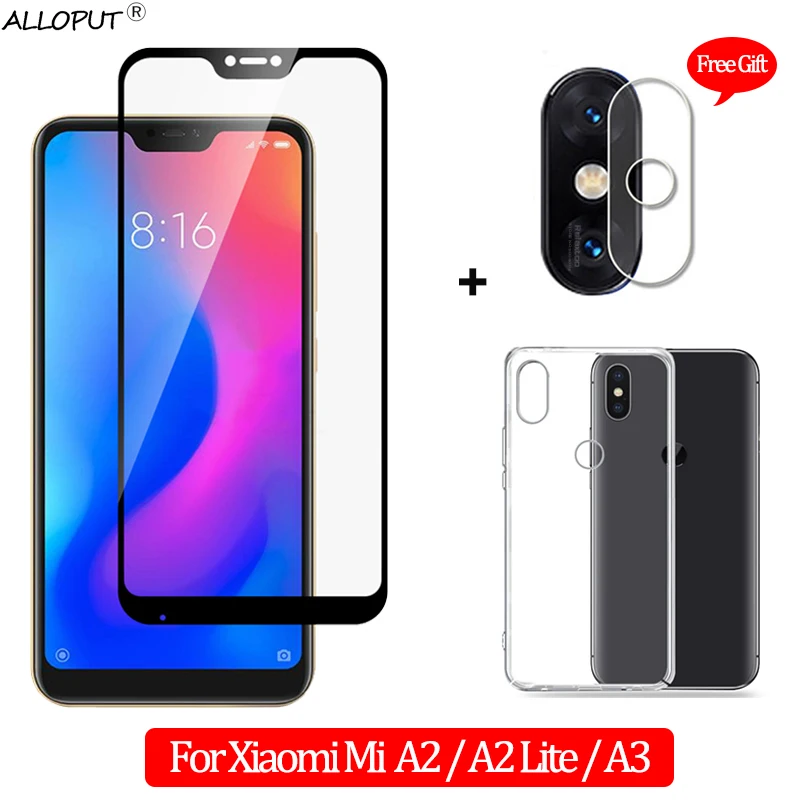 стекло на ксиоми ми а3 3 в 1 защитное mia2 Lite mia3 Xiaomi mi a3 a2 камера Экран протектор lite mia