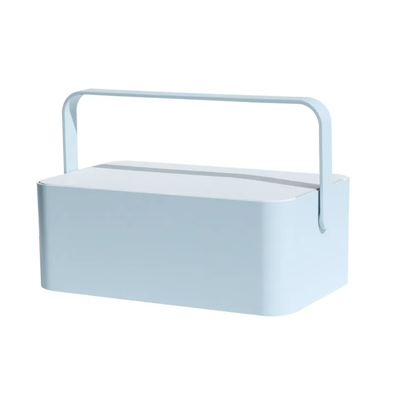 

1PC Makeup Mirrors Storage Box Dressing Table Lamp LED Light Portable Cosmetic Case Skin Care Products Beauty Tool For Travel
