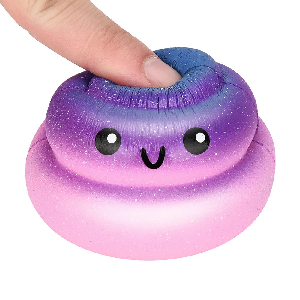 

Exquisite Funny Squeeze Toy Galaxy Poo Scented Squishy Charm Slow Rising Stress Reliever Toy #YL1