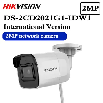 

New Hikvision 2MP DS-2CD2021G1-IDW1 WIFI Network Camera IR 30M With SD Card slot H.265+ IP66 Waterproof Wireless Bullet camera