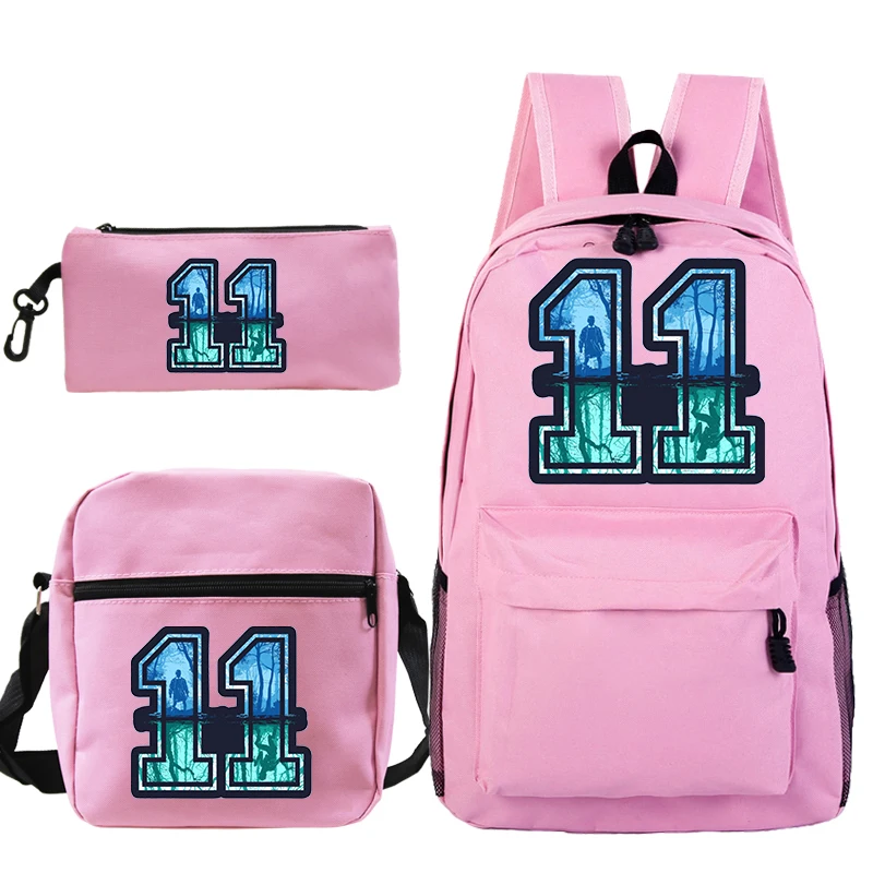 Sac A Dos 3 шт./компл. рюкзак Eleven Mochila Stranger Things Рюкзак В Стиле Хип хоп школьные сумки на