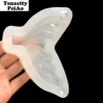 

Mermaid Tail DIY Fondant Epoxy Molds Silicone Mold for Resin Necklace Pendants Mould Jewelry Making Tools
