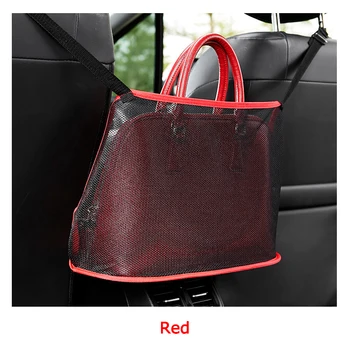 

Car Two-seat Storage Net Pocket Storage Auto Block Bet Hanging Organizer Universal Hanging Car Hanger Bag