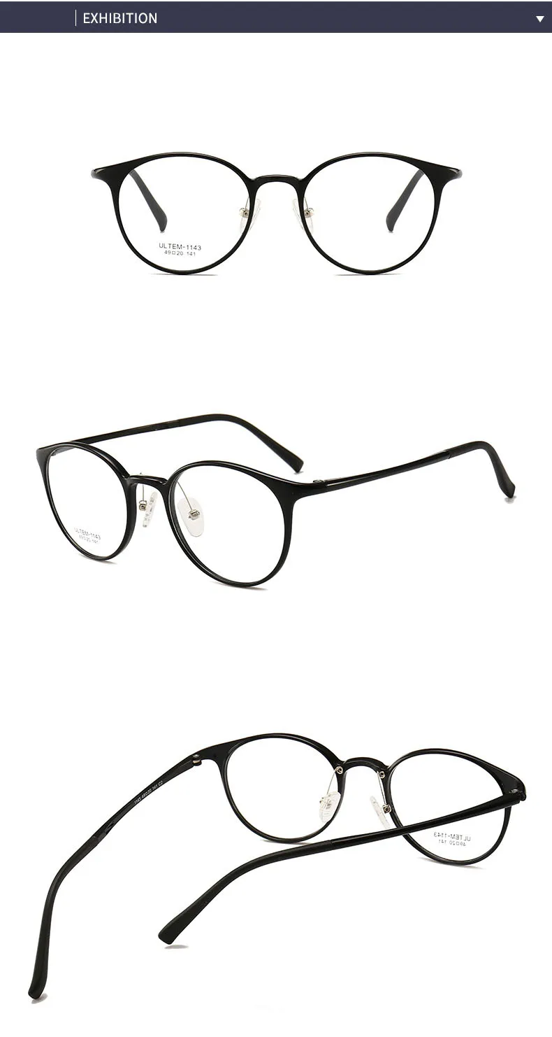 TR90 круглые очки Для женщин очки oculos de grau Feminino прозрачные очки Оптические oculos очки ультралегкие
