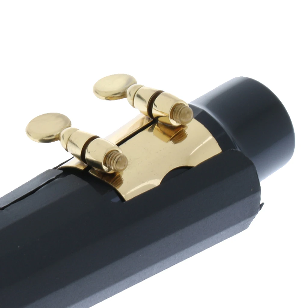 Black Metal Alto Eb Saxophone Mouthpiece with Ligature Cap for Sax Lovers