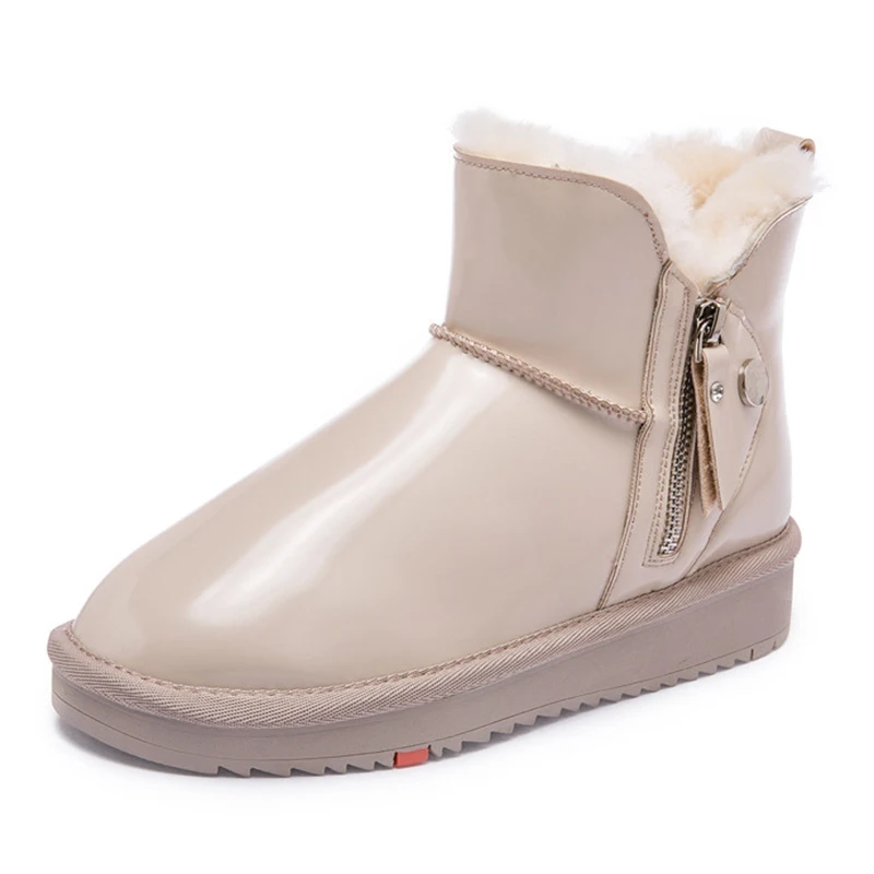 

Warm Boot Female Shoe Winter Snow Boots Women Shoes Woman Winter 2020 Ankle Boots for Women's Flat Shoes Ladies Booties Fashion