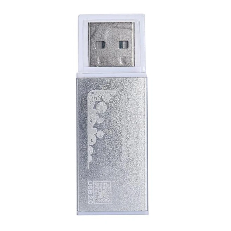 USB 2,0 все в 1 мульти-ридер памяти совместимый для TF SD Micro SD MMC передача данных для камеры с ПК планшет Botebook A50 - Цвет: Серебристый
