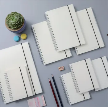 

Frosted Transparent Notebook Coil Notebook Grid Notebooks Hand-painted Coil Notebook Blank Inner Page Learning Office Supplies