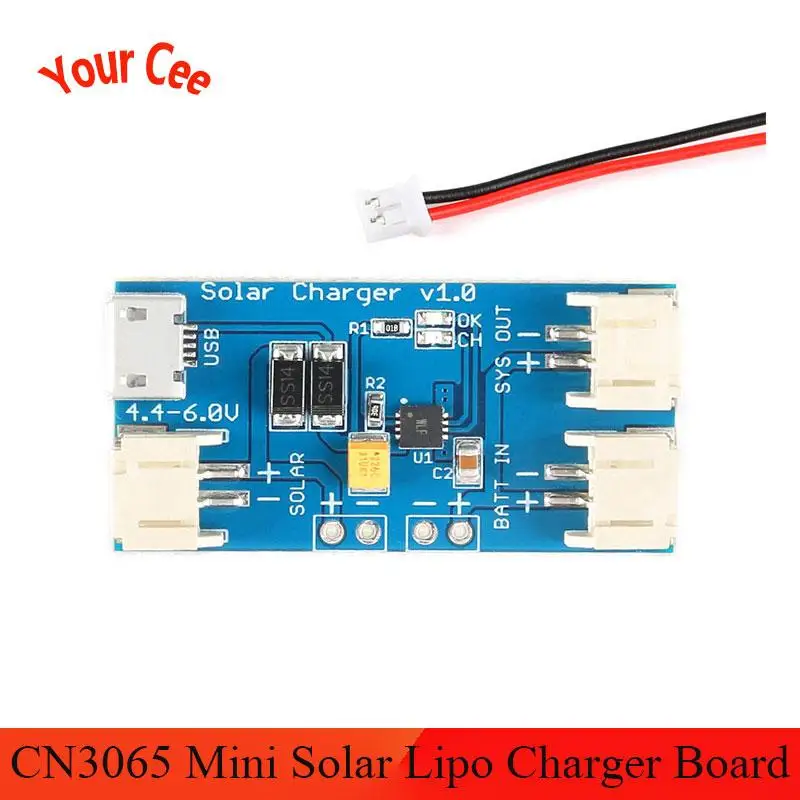 CN3065 мини плата солнечного Lipo зарядного модуля литий ионный аккумулятор одна