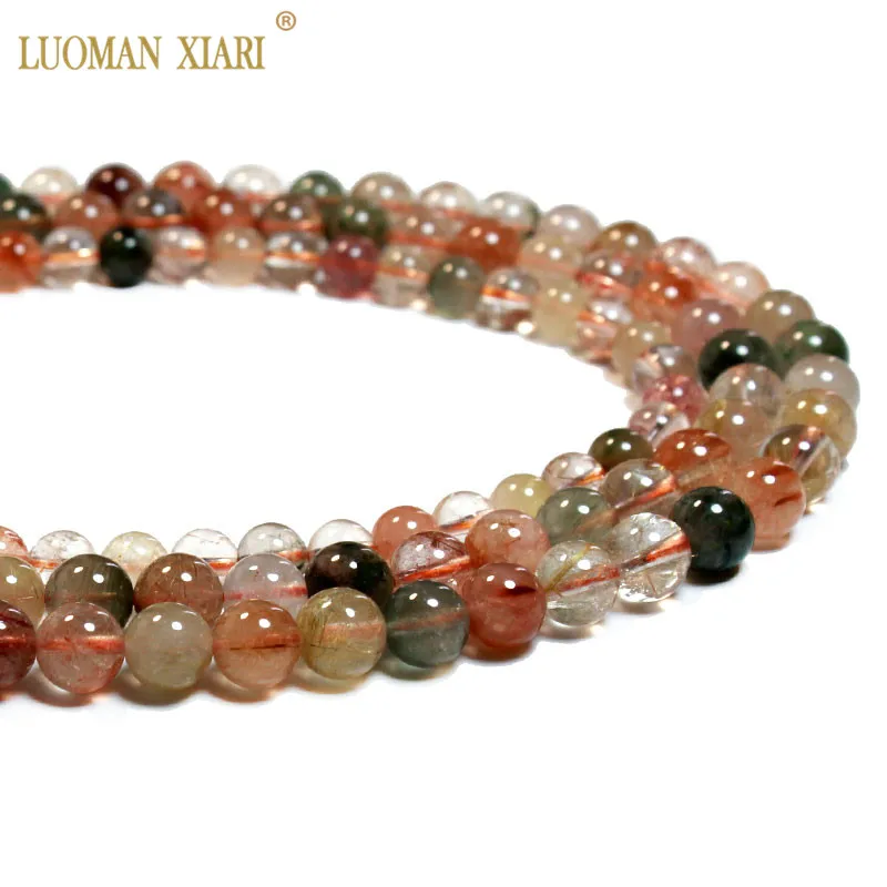 

Wholesale AAA Natural Colorful Quartz Round Stone Beads Crystal For Jewelry Making DIY Bracelet Necklace 6/8/10 mm Strand 15''