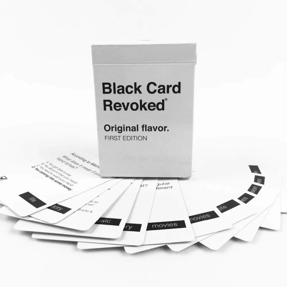 Black Card Revoked Original Flavor Adult Party Game Board Game|Board Games|  - AliExpress