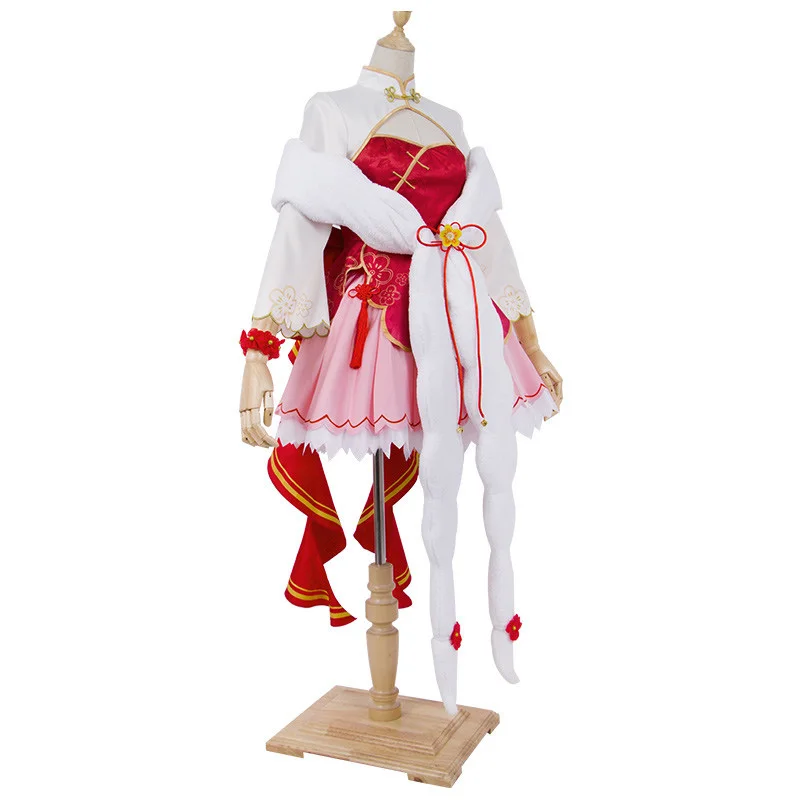 Аниме Itsuka Kotori костюм-Чонсам для косплея, свидания, плащ, платье, юбка, женский парик, синтетические волосы, одежда для девочек