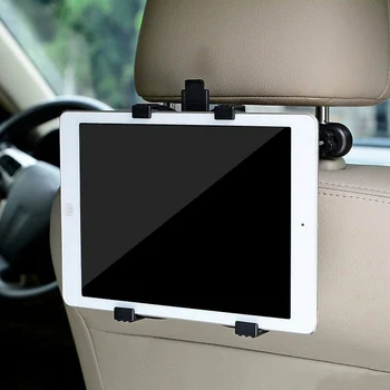 

360s Degree Car Seat Back Headrest Mount Holder Tablet For iPads Phone Bracket KQS8