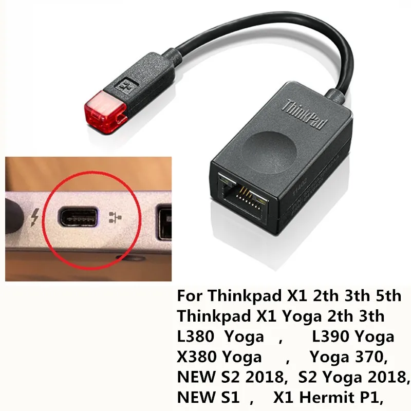 Новый оригинальный Удлинительный кабель Ethernet для Lenovo ThinkPad X1 адаптер RJ45 4X90F84315/04X6435