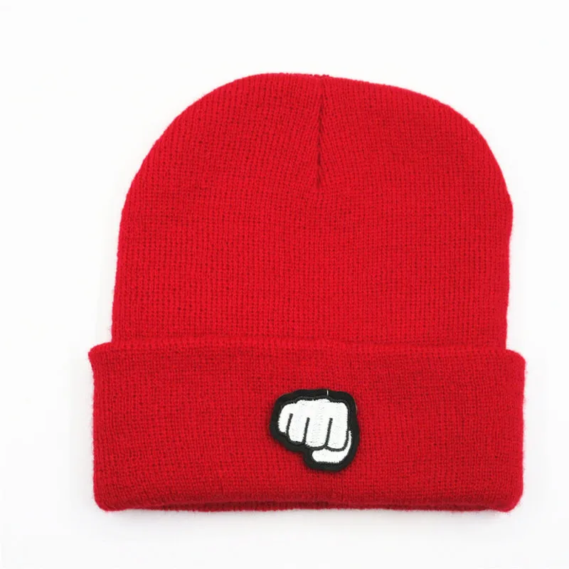 

LDSLYJR fist embroidery Thicken knitted hat winter warm hat Skullies cap beanie hat for men and women 171