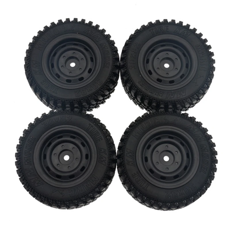 4pcs RC Wheels and Tires Tyre Set for MN86 MN86K 1/12 RC Crawler Truck Parts 