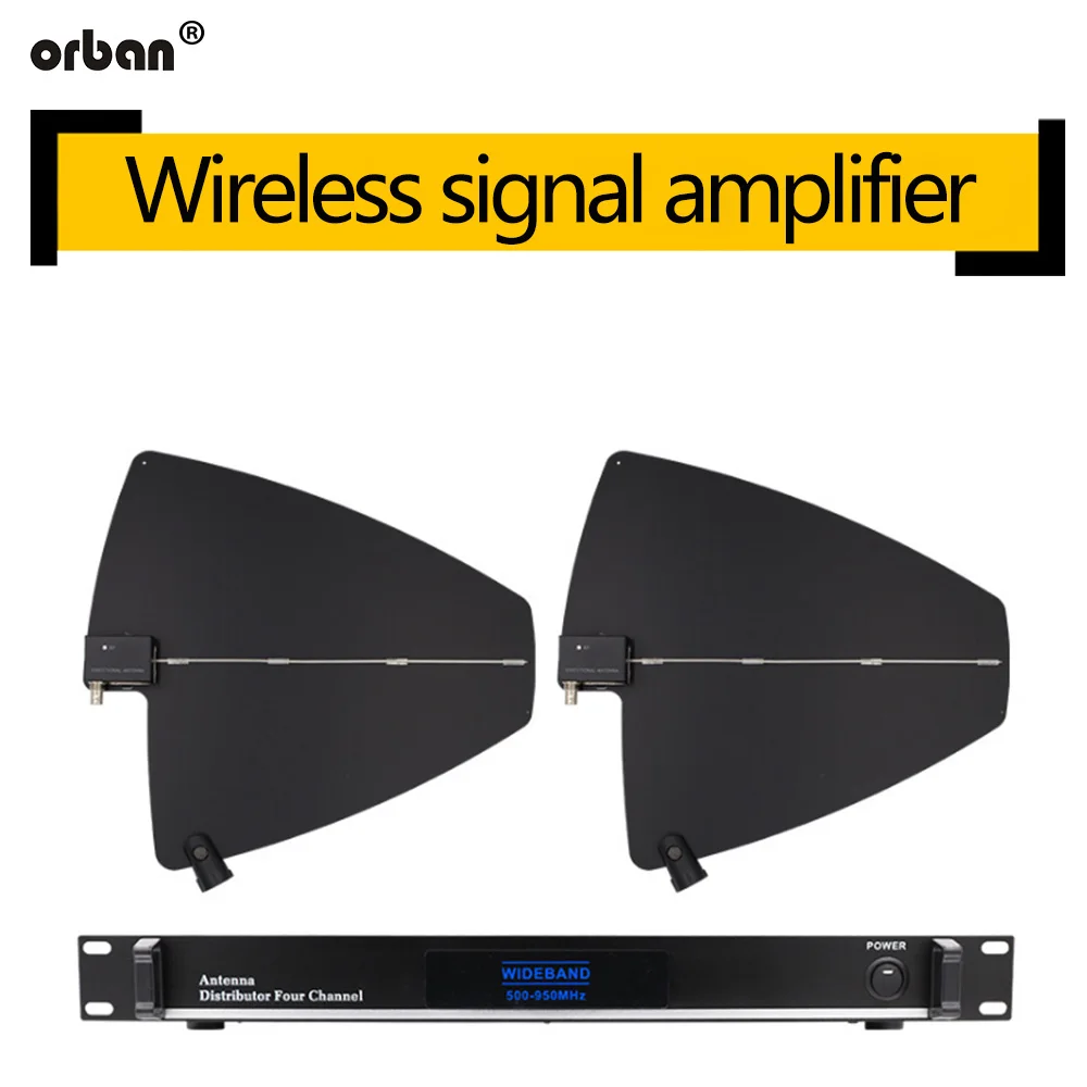 

Wireless microphone signal antenna amplifier one for four professional microphone antenna signal enhancement far amplifier