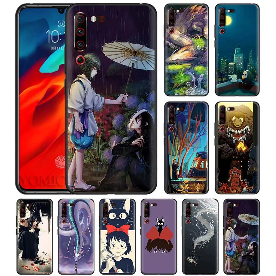 

Spirited Away Anime Case for Lenovo Z6 Pro 5G Youth Lite Black Silicone Housing Phone Cover Z6Lite Z6Youth Z6Pro5G Coque Casos