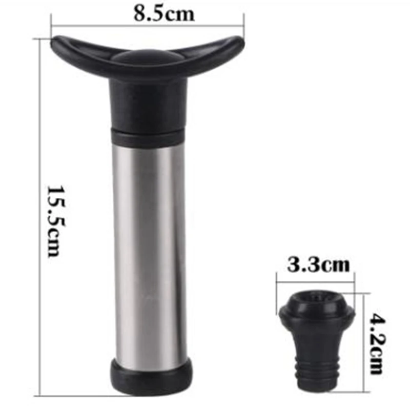 Wine Saver Vacuum Pump With 14 Pcs Vacuum Bottle Stoppers Stainless Steel Wine Pump Sealer Preserver Wine Preserver Set